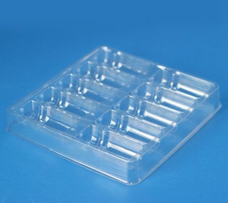 Frascos de medicamento Embalagem da bandeja Embalagem de plástico médico de vários tamanhos
