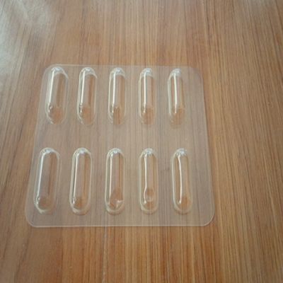Blister Process Type Clear Tablet Packing Tray Material de plástico
